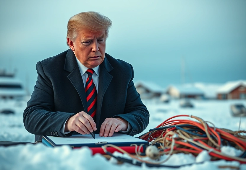 Representação visual de Trump lavora ad un accordo con Nuuk. I leader Ue: La Groenlandia non si tocca