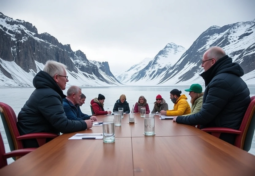Representação visual de Greenlanders brace for summit that could shape the Arctics future - and their own