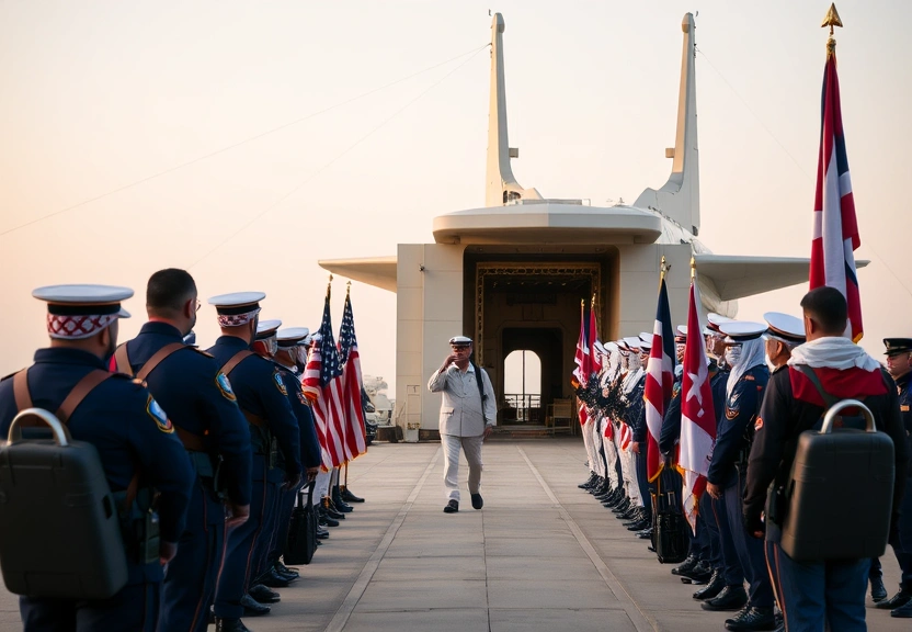 Representação visual de US and UK pulling some personnel from Qatar base as US considers Iran action