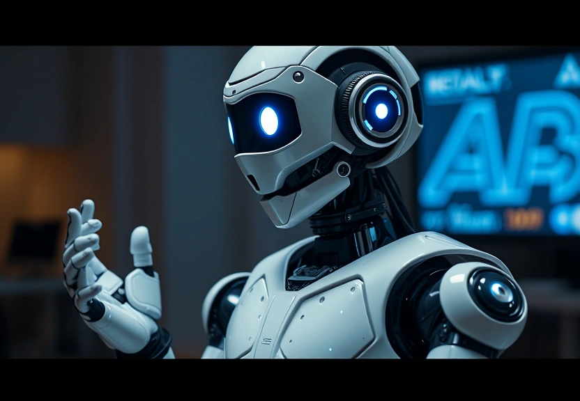 Representação visual de Il robot che muove le labbra in sincrono con laudio di decine di lingue  VIDEO